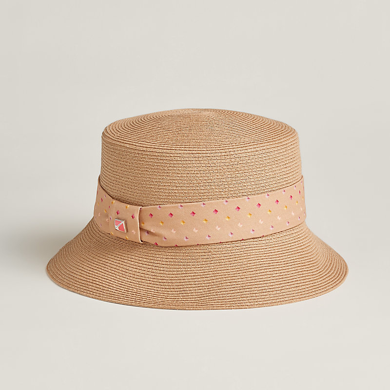 【可愛いリボンがお洒落☆】HERMES ハット Kalicia Pois Medor Kalicia Pois Medor hat | Hermès USA